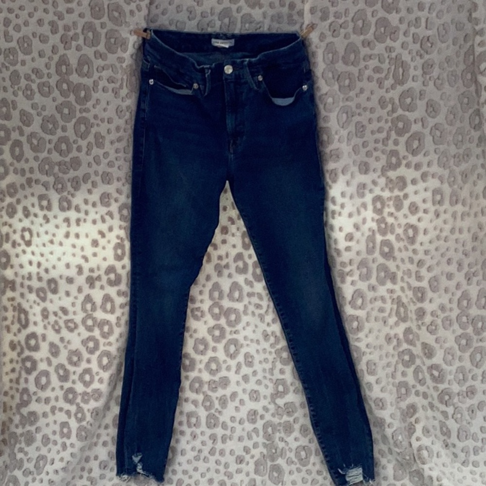 Good American Blue Skinny Jeans Tapered Fit